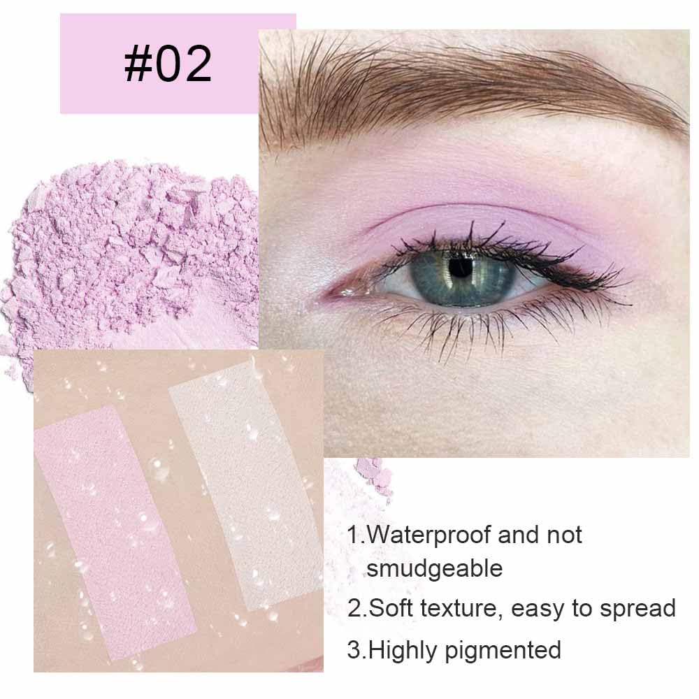 Eyeshadow Single Matte, High-Pigment Monochrome Eye Shadow Pressed Powder, Everyday Velvety Silky Eye Makeup Looks, Professional Long-Lasting Waterproof Single Eyeshadow Palette, Pink Nude 02-Velvo Beauty