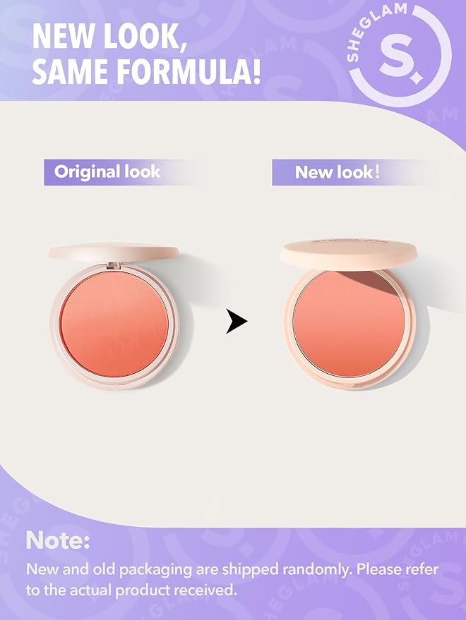SHEGLAM Divine Flush Matte Blush Powder - Highly Pigmented, Non-Fading, Long Lasting, Lightweight, Natural Face Makeup - Tangerine-Velvo Beauty