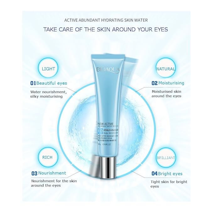 BIOAQUA New Active Abundant Water HYALO-OLIGO Dual Recovery Nourishing Natural Extract Cream 20g-Velvo Beauty