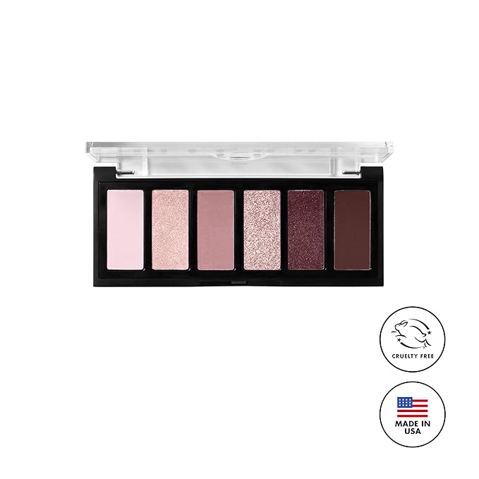 Milani Gilded Mini Eyeshadow Palette with 6 Matte & Shimmer Hues - The Wine Down-Velvo Beauty