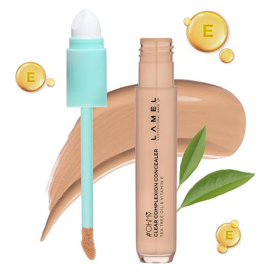 LAMEL OH my Clear Face Concealer - Vitamin E & Tea Tree Extract - Skin Care, Moisturizing & Waterproof - Anti-Aging Formula - Brightening & Protection, 403-0,23 fl.oz-Velvo Beauty