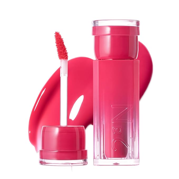 2aN Glaze Bouncing Tint – Lightweight, Moisturizing Lip Tint with High-Shine Finish, Smooth, Light Plumping, Comfortable Wear, Korean Makeup (Candy Chew, 0.16 oz)-Velvo Beauty