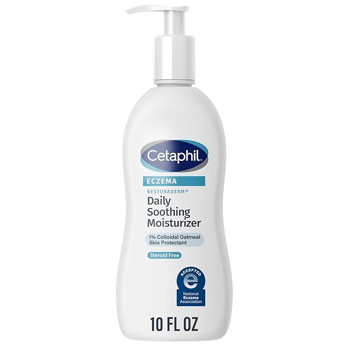 CETAPHIL RESTORADERM Soothing Moisturizer, For Eczema Prone Skin, 10 fl oz, For Dry, Itchy, Irritated Skin, 24Hr Hydration, No Added Fragrance, Doctor Recommended Sensitive Skincare Brand-Velvo Beauty