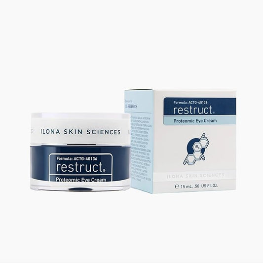 ILONA Restruct Proteomic Under Eye Cream | Proteoglycan Eye Cream Reestablishes Firmness and Smoothness | 0.5 oz-Velvo Beauty