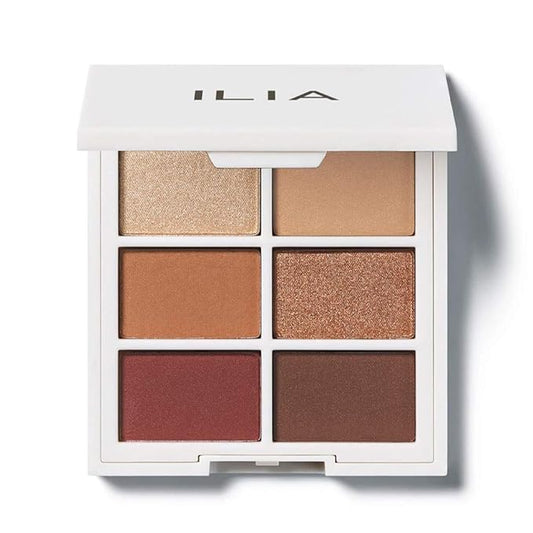 ILIA - The Necessary Eyeshadow Palette | Cruelty-Free, Vegan, Talc-Free, Matte, Satin + Metallic Highly Pigemented + Blendable Finishes (Warm Nude, 6 x 0.05 oz | 1.5 g)-Velvo Beauty