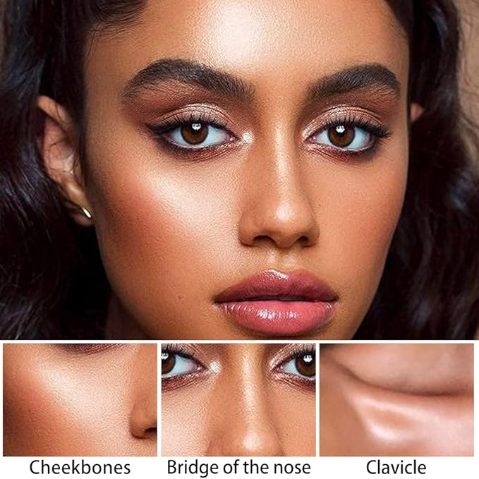evpct 2Pcs Cream Contour Foundation Stick for Neutral Skin Highlighter & Bronzer Pen Face Brightens & Shades Pencil Highlighting Shade Longwear Makeup Highlight Bronzer Shaping Trimming Stick, Medium-Velvo Beauty