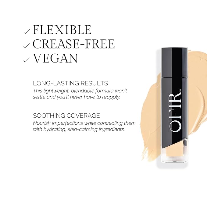 OFIR Perfected Weightless Concealer | Porous Coverage Blends for Smooth Finish | Covers Dark Circles Vegan Concealer | Botanical Formula Soothes Redness & Dullness |Jute - Medium Deep Neutral 0.27 OZ-Velvo Beauty