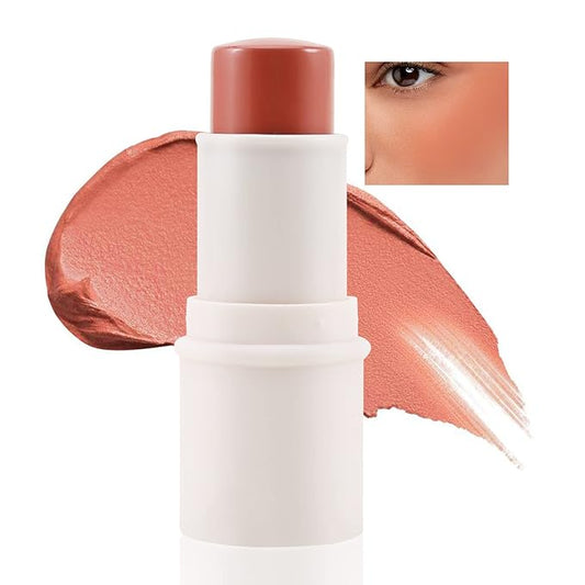 Boobeen Cream Blush stick, Multi Face Blush for Cheek, Lip and Eye, Pigmented Matte Finish for Natural Flush Color, Buildable and Lightweight-Velvo Beauty