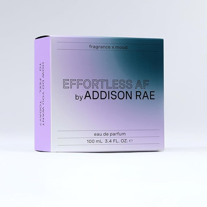 Addison Rae Fragrance Effortless - Luxury Perfume for Women - Fruity Floral Scent - Eau De Parfum - Notes of Apple, Plum, Pineapple - Long Lasting Vegan Travel Cologne - Gift for Her -3.4oz EDP Spray-Velvo Beauty