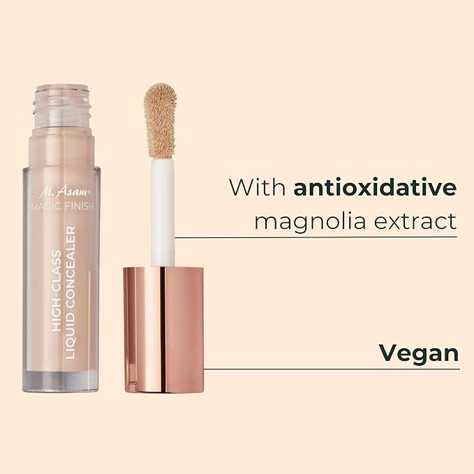 M. Asam MAGIC FINISH HIGHCLASS LIQUID CONCEALER Ivory (0.13 fl oz) - 4-in-1 Concealer With Mimic-Lift complex & High Coverage For Dark Circles & Blemishes, Vegan Make Up With Illuminating Pigments-Velvo Beauty
