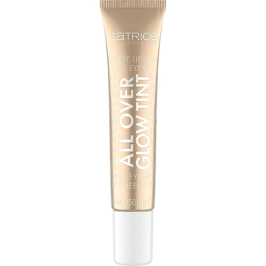 Catrice | All Over Glow Tint | Multi-Use Liquid Highlighter | Face & Body | Vitamin C, Niacinamide, Squalene & Panthenol | Long-lasting & Lightweight | Vegan & Cruelty Free (010 | Beaming Diamond)-Velvo Beauty