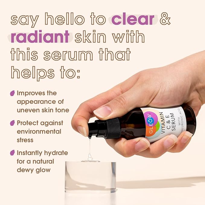 Vitamin C Face Serum, Hydrating Vitamin C Serum for Face with Hyaluronic Acid, Suitable For All Skin Types, Targets the Appearance of Dull Spots 2oz-Velvo Beauty