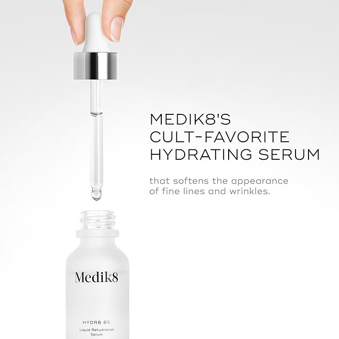 Medik8 Hydr8 B5 - Intense Hydrating with Vitamin B5 - Hyaluronic Acid Serum for Face - Plumping and Moisturizing Face Serum - Gluten Free - 1.0 oz-Velvo Beauty