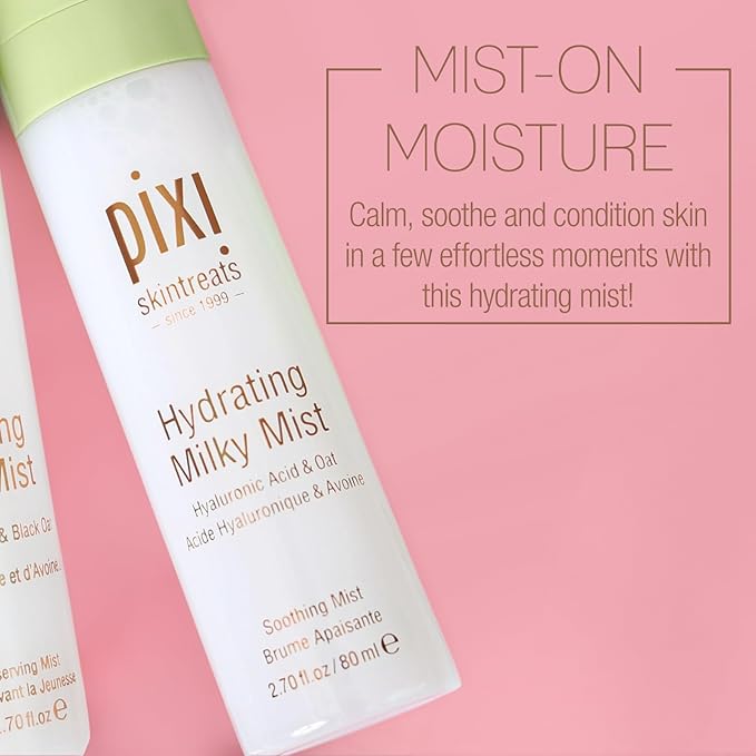 Pixi Beauty Milky Mist 2.70 Fl Oz | Hydrating Moisturizer for Dry Skin | Infused with Hyaluronic Acid-Velvo Beauty