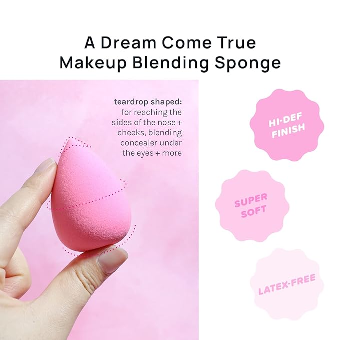 AOA Studio Collection makeup Sponge Set Latex Free and High-definition Set of 6 makeup Wonder blender For Powder Cream and Liquid, Super Soft Wonder Beauty Cosmetic-Velvo Beauty