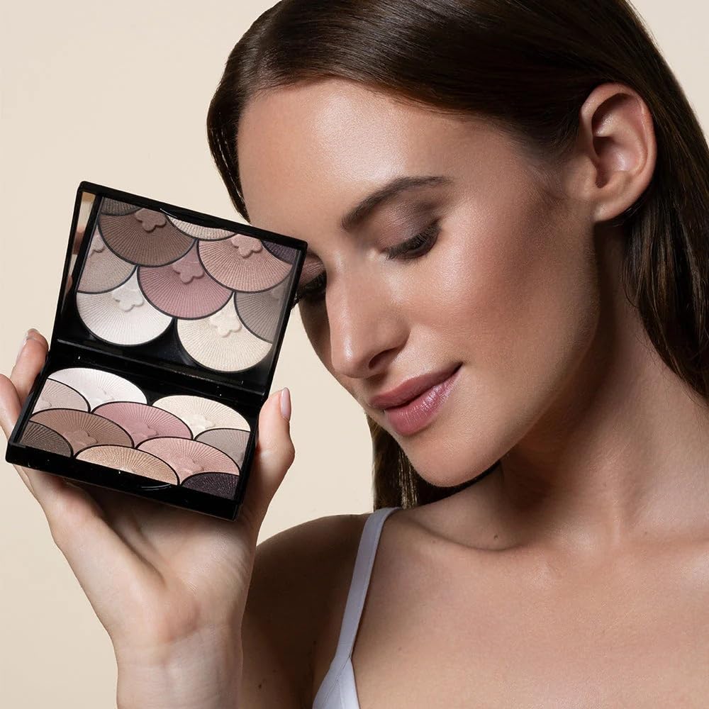 T.LeClerc Eye Shadow Palette | Retro-Chic 10-Color Nude Palette | Warm-Toned, Creamy Texture | Luminous, Long-Lasting Wear | Rich Pigments | Easy Makeup Removal (ROSE DES SABLES, 18G)-Velvo Beauty