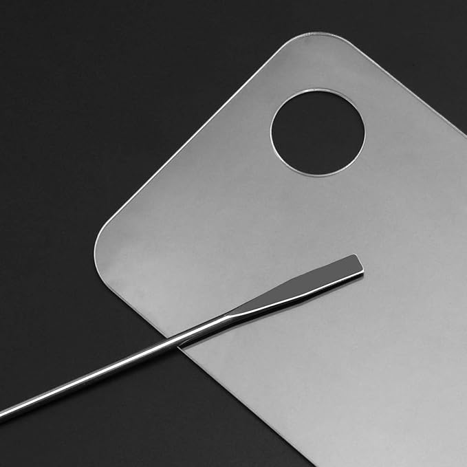 6 PCS Acrylic Makeup Palette, Clear Makeup Palette Mixer with Spatula, Makeup Palette Mixer Tray for Painting, Makeup and Art Craft-Velvo Beauty