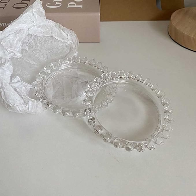 Nail Art Palette Clear Glass Nail Art Color Mixing Plate Nail Art Display Board Cosmetic Mixing Tray Manicure Tool for Home and Salon Use, 1 Piece-Velvo Beauty