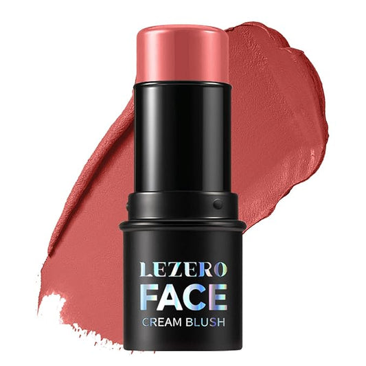 Blush Stick, Multi-use Blush Stick for Cheeks, Eyes, Lips, Silky Creamy Face Stick for Old Women & Mature Skin, Blendable and Buildable Color, Long Lasting Waterproof Non-greasy Formula (#21, Blush)-Velvo Beauty
