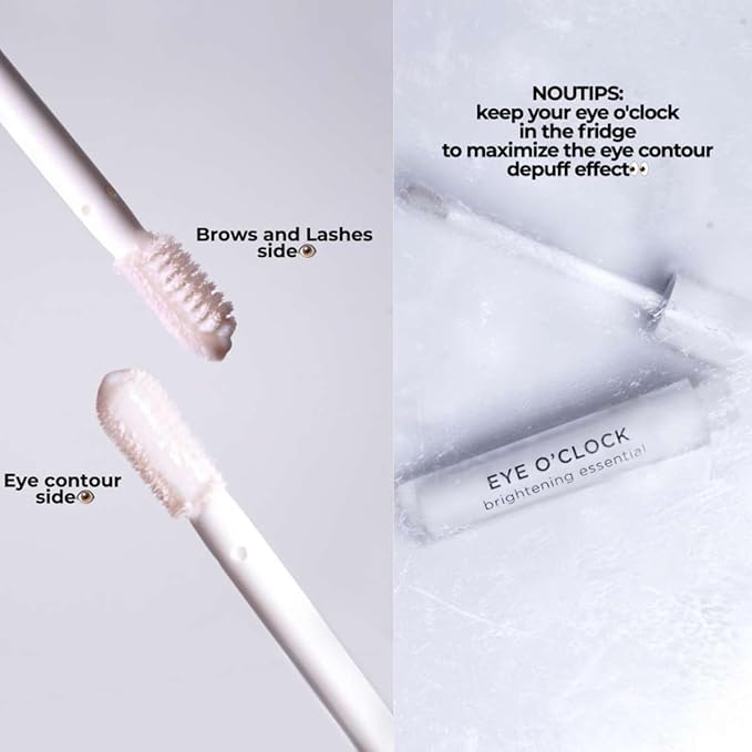 Nouba Eye O’Clock Rejuvenating Eye Gel Cream Applicator For Wrinkles, Dark Circles, Puffiness, Reduces Fine Lines, Anti Aging Revitalizes Eye Area Contour Eye Treatment Vitamin E Deeply Hydrates 3ml-Velvo Beauty