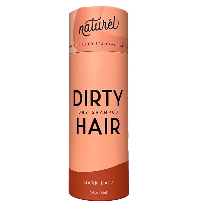 NATURL Dry Shampoo Volumizing Powder for Oily, Dark Hair | Non Aerosol, Oil Absorbing, Travel Size, Vegan, Talc Free, Aluminum Free | Grapefruit Scent | 2.6 Ounces-Velvo Beauty