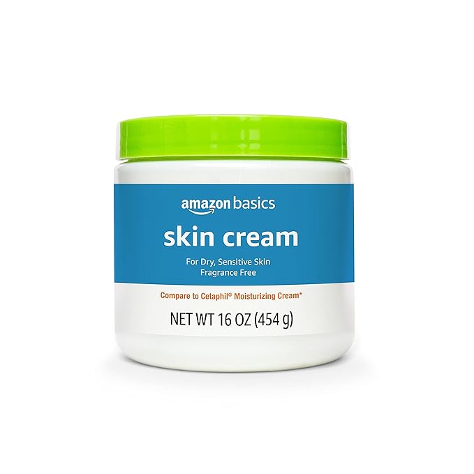 Amazon Basics Ultra Moisturizing Skin Cream for Dry & Sensitive Skin, Dermatologist Tested, Fragrance Free, 16 Ounce (Pack of 4) (Previously Solimo)-Velvo Beauty