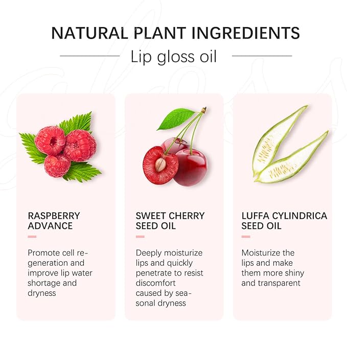 Hydrating Lip Glow Oil, Plumping Watery Lip Gloss, Refreshing Moisturizing Lip Oil Tinted Lip Balm, Lasting Nourishing Revitalizing Lip Tint Lip Care (15# Cherry Red)-Velvo Beauty
