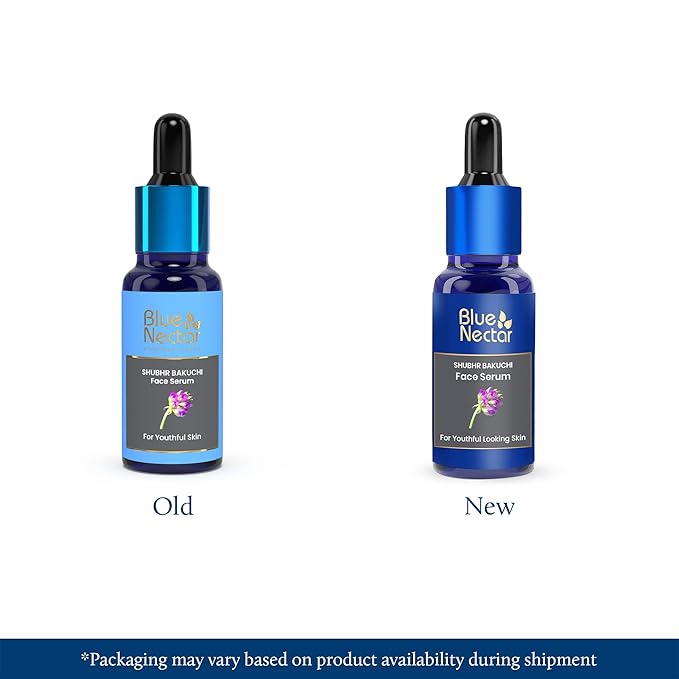 Blue Nectar Bakuchiol Face Serum for Glowing Skin with Gua Sha | Plant-Based Retinol for Face Skincare, Fine Lines, & Dark Circles | Anti-Aging Serum for Women & Men (10 Herbs, 1 Fl Oz)-Velvo Beauty