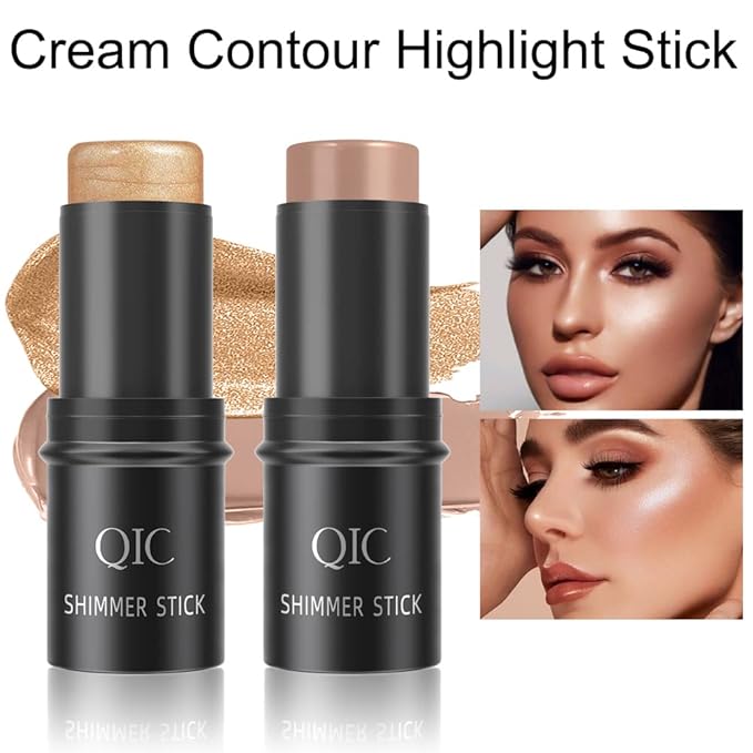 Face Sticks Trio, Blush Stick, Contour Stick, Highlighter Makeup Stick, Cream Blush Stick for Cheeks, Eyes and Lips, Facial Repair Bronzer Shading Stick, Smooth Shimmer Face Highlighter Wand-Velvo Beauty