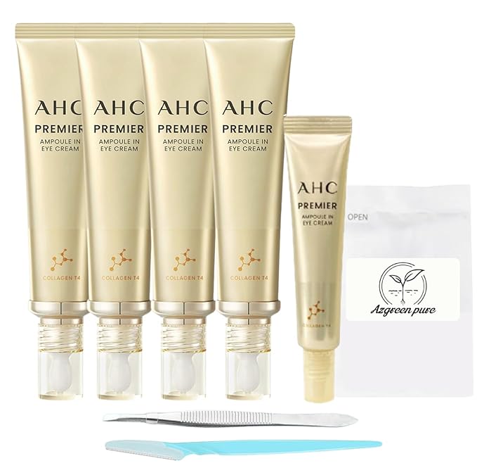 AHC: SEASON 11 PREMIER AMPOULE IN EYE CREAM 40ml(1.35 fl.oz) X 4Pack + SEASON 11 Eye Cream 12ml + Eyebrow Knife + Tweezers included***Be sure to check the additional components!!***-Velvo Beauty