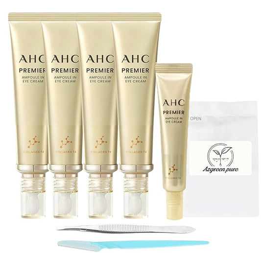 AHC: SEASON 11 PREMIER AMPOULE IN EYE CREAM 40ml(1.35 fl.oz) X 4Pack + SEASON 11 Eye Cream 12ml + Eyebrow Knife + Tweezers included***Be sure to check the additional components!!***-Velvo Beauty