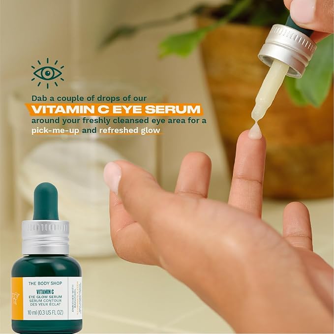 The Body Shop Vitamin C Eye Glow Serum - Illuminating And Brightening For Eye - 0.3 Fl Oz-Velvo Beauty