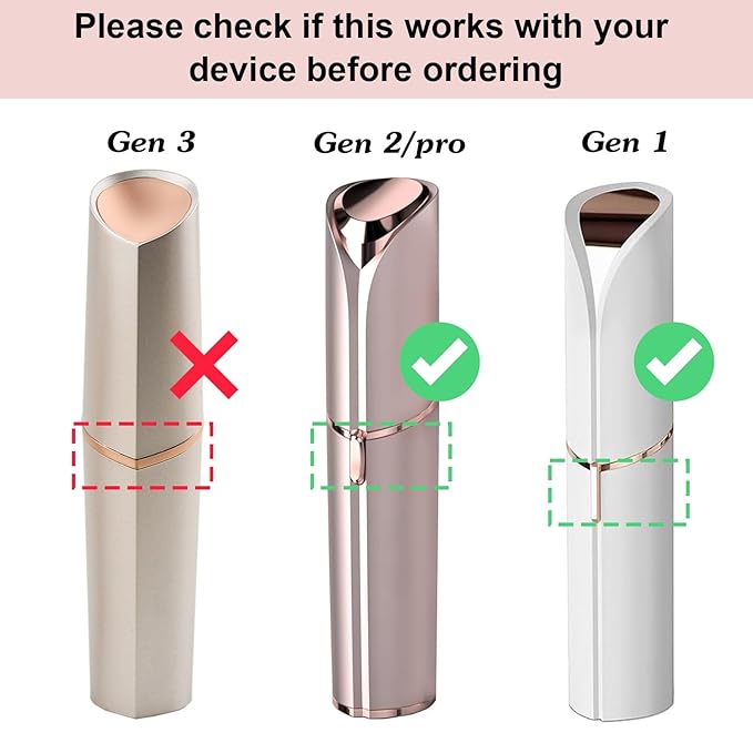 Replacement Heads for Flawless Facial Hair Remover Gen 2, Replacement Blades for Finishing Touch Flawless Hair Removal Generation 2-Velvo Beauty