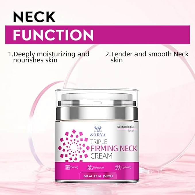 Neck Firming Cream Aging Wrinkles Neck Moisturizer with Retinol, Collagen & Hyaluronic Acid, Hydrating Skincare for All Skin Types for Men & Women-Velvo Beauty