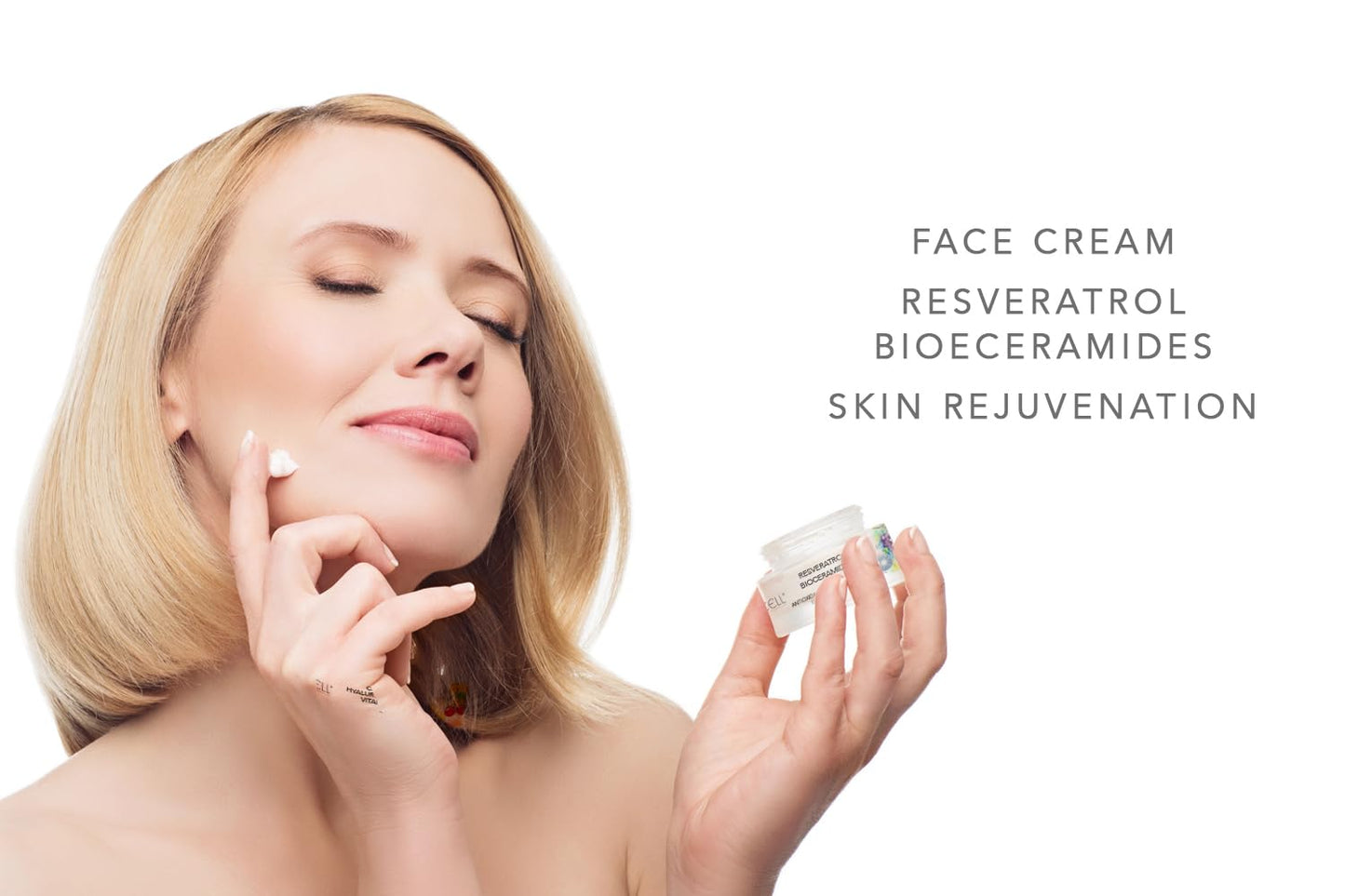 Resveratrol Face Moisturizer Cream with Ceramides - Nourishing, Keeps Moisture & Helps Elasticity, Firmness. Fills Expression Lines & Wrinkles - 50 ml-Velvo Beauty