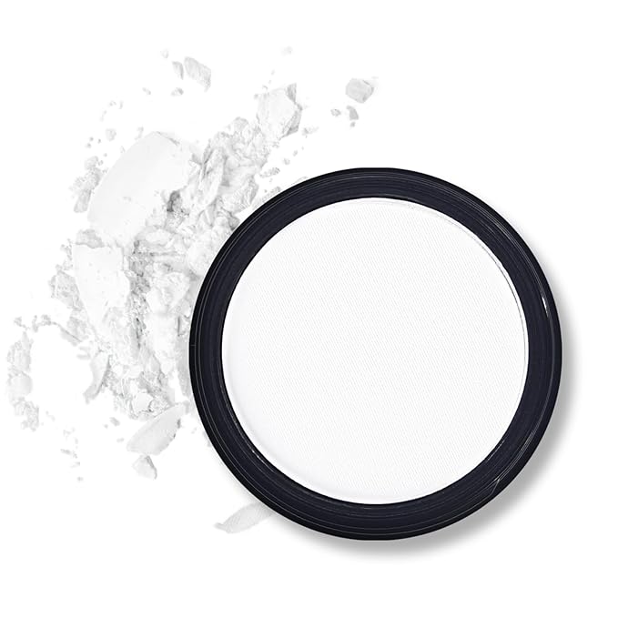 Erinde White Matte Eyeshadow Palette, Single White Pressed Powder Eye Shadow, Ultra-Blendable, Pigmented Color, Long Lasting, Halloween Blood Makeup Base, Cruelty-Free & Vegan-Velvo Beauty