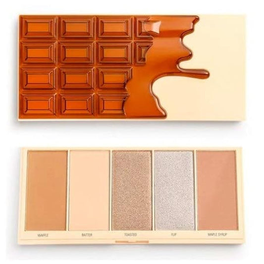 I Heart Revolution - CHOCOLATE FACE PALETTE - Contouring palette - WAFFLE-Velvo Beauty
