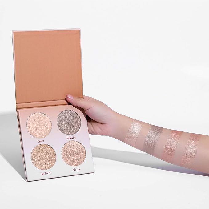 Highlighter Palette,Highlighter Makeup Palette, Glow Bronzer Highlighter Powder Kit,Face illuminator makeup palette-Velvo Beauty