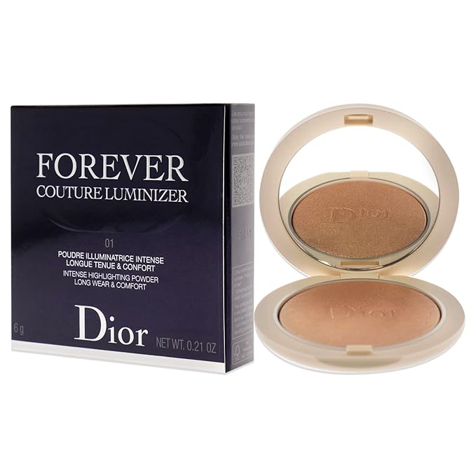 Christian Dior Forever Couture Luminizer - 01 Nude Glow Highlighter Women 0.21 oz-Velvo Beauty