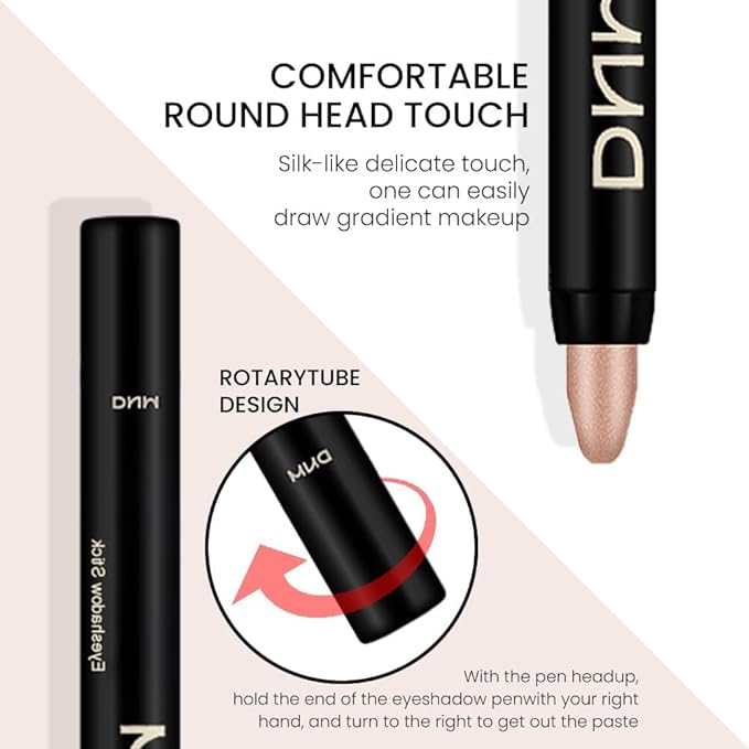 evpct 2Pcs Cream Eyeshadow Sticks Set for Eyes Waterproof, Sand Shimmer Matte Eye shadow Stick Pencil Pen Bulk sombras en crema para ojos 25+25-Velvo Beauty