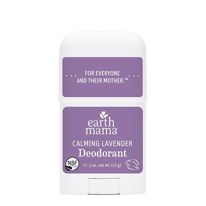 Earth Mama Mini Deodorant Travel Set | Safe for Sensitive Skin, Pregnancy and Breastfeeding, Contains Organic Calendula with No Fragrance Chemicals, No Baking Soda or Aluminum (4-Pack)-Velvo Beauty