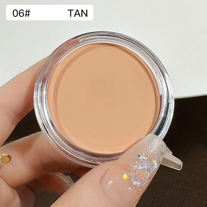 7 Color Solid Concealer Full Coverage Correcting Cream Concealer Waterproof Long-lasting Under Eye Concealer for Dark Circles Color Corrector Pro Concealer (Color 06)-Velvo Beauty