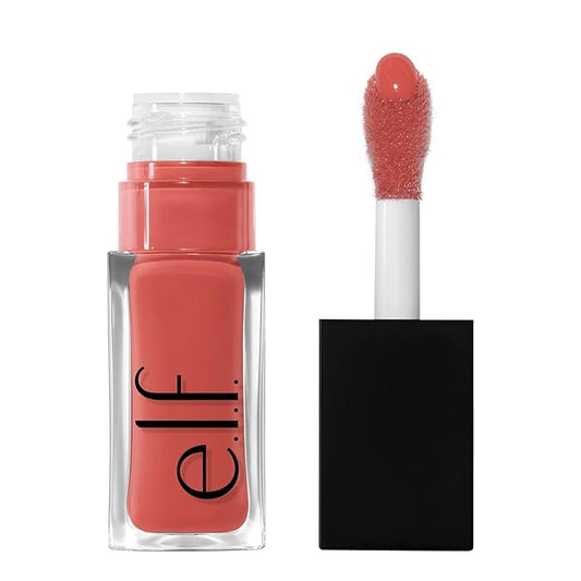 e.l.f. Glow Reviver Lip Oil, Nourishing Tinted Lip Oil For A High-shine Finish, Infused With Jojoba Oil, Vegan & Cruelty-free, It's Giving Guava-Velvo Beauty