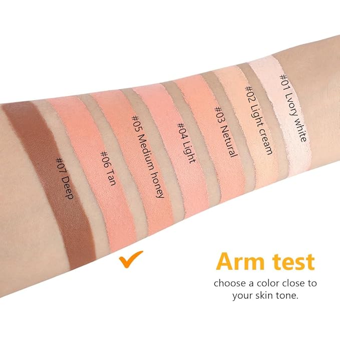 Pot Concealer with Makeup Brush Set,Tattoo Color Correcting Concealer,Full Face Color Correcting Conceal Foundation,Under Eye Concealer Brightener Dark Eye Ring corrector de ojeras (06-TAN)-Velvo Beauty