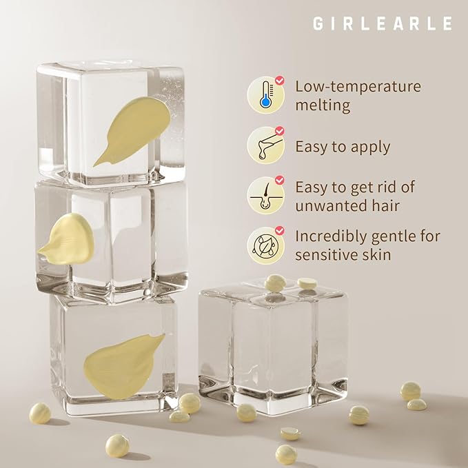 Hard Wax Beads, 1lb Wax Beans for Hair Removal, Hard Wax for Sensitive Skin at Home, Wax Refill Perfect for Eyebrow, Facial, Brazilian Bikini, Legs and Full Body for Women and Men (Cream)-Velvo Beauty