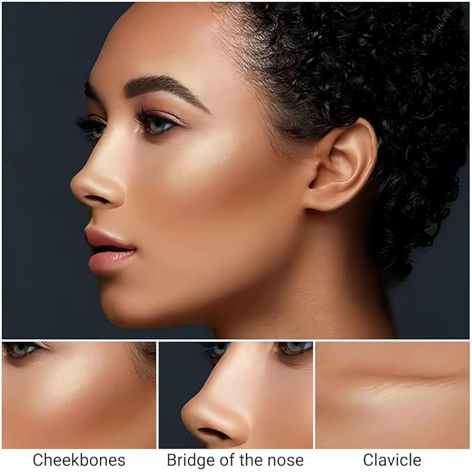 evpct 4 Color Contour Stick Makeup Set Concealer Bronzer Stick Cream Contour Palette Contour Contouring Makeup Kit for Beginner Face Highlighter Makeup Stick Liquid Contour contorno maquillaje 01+02-Velvo Beauty