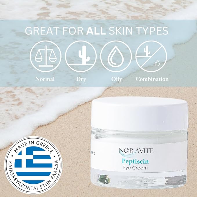 PeptiScin - Peptide Eye Cream with Hyaluronic Acid and Escin | Rich Moisturizing Dark Circle Eye Cream | Brightens and Tones - 1.35 Ounce-Velvo Beauty