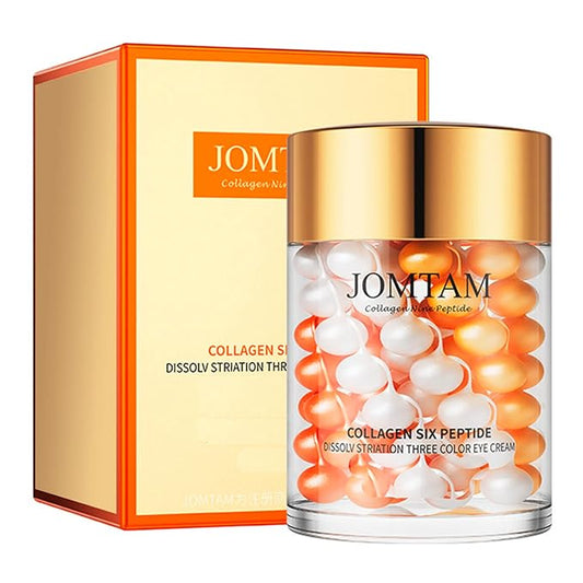 Collagen Six Peptide Dissolve Striation Three Color Eye Cream Eye Bags Hydrating Face Skin 60g / 2.03fl.oz-Velvo Beauty