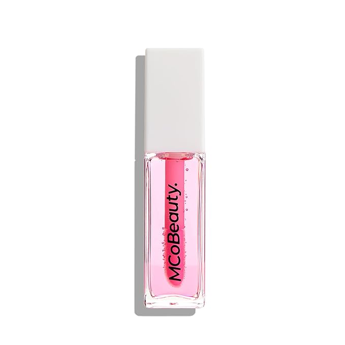 MCoBeauty Lip Oil Hydrating Treatment, Pink Lady, Moisturizing Shine for Naturally Beautiful Lips, Vegan, Cruelty Free Cosmetics-Velvo Beauty