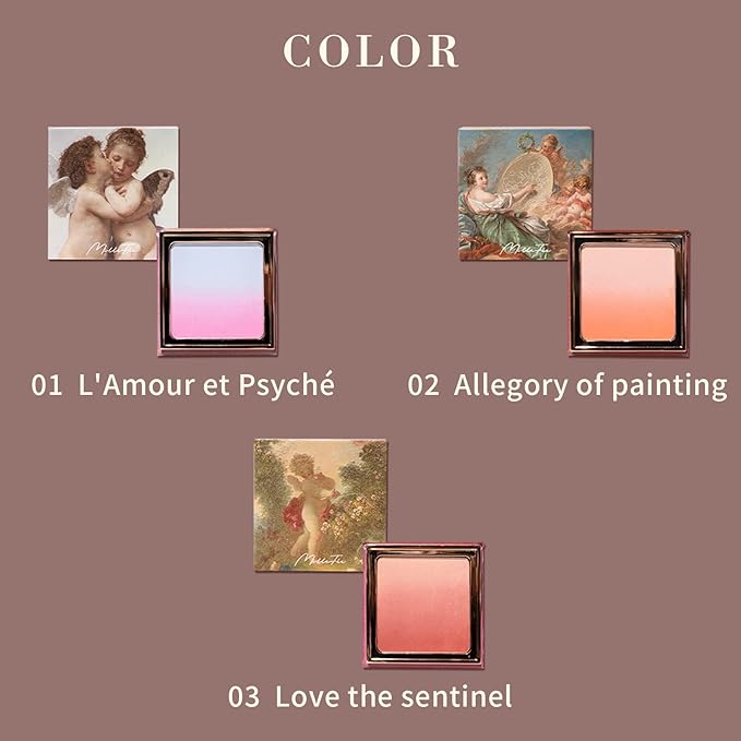 Angel Gradation Blushes 5g Lone Wear Shimmer Millefee Powder Palette for Beauty Cheek-Velvo Beauty